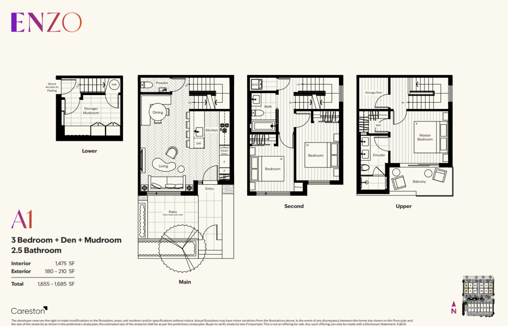 Vancouver townhouses for sale enzo A1