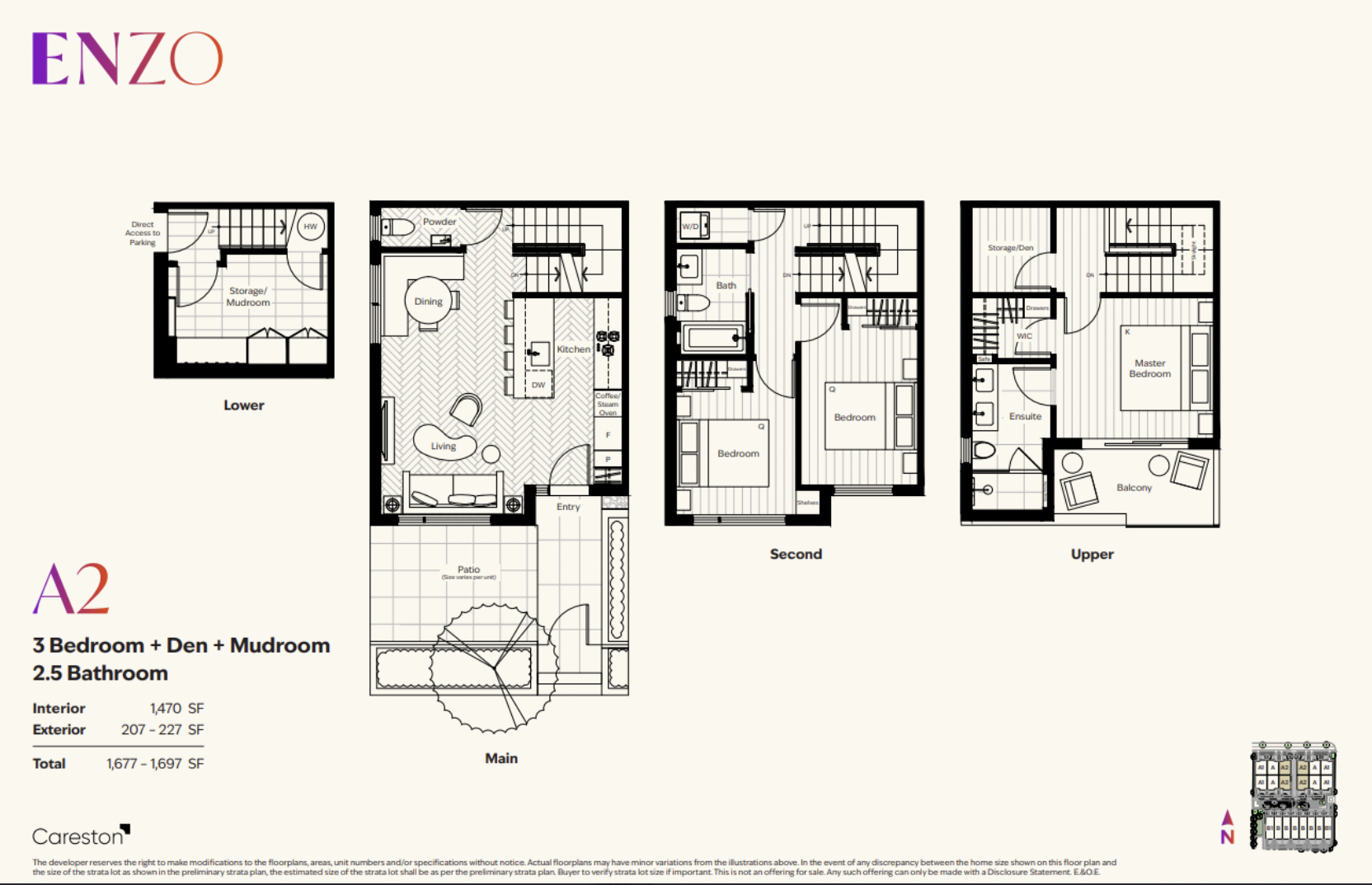 Vancouver townhouses for sale enzo A2